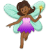 🧚🏾‍♀️ woman fairy: medium-dark skin tone display on Samsung